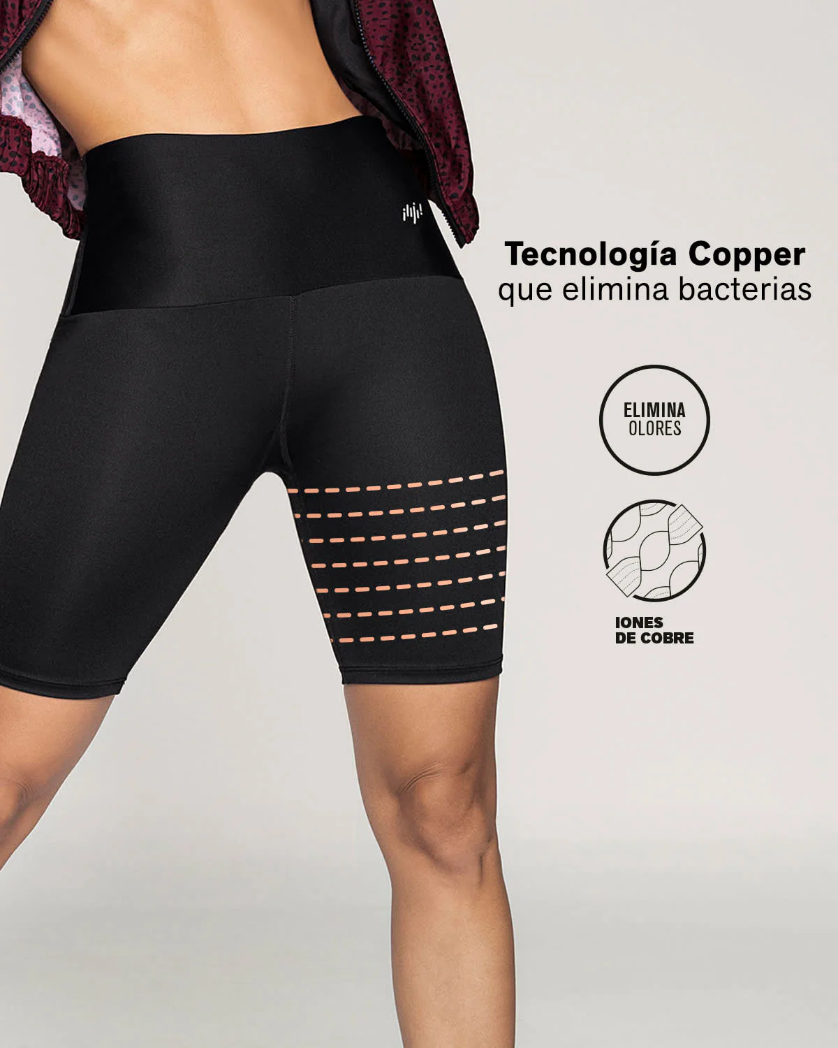 Short ciclista de compresión de abdomen y muslos - Imagen 5