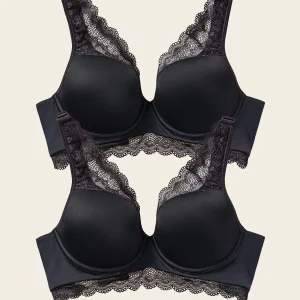 Paquete x 2 sujetadores de buen cubrimiento: Deep Coverage Bra