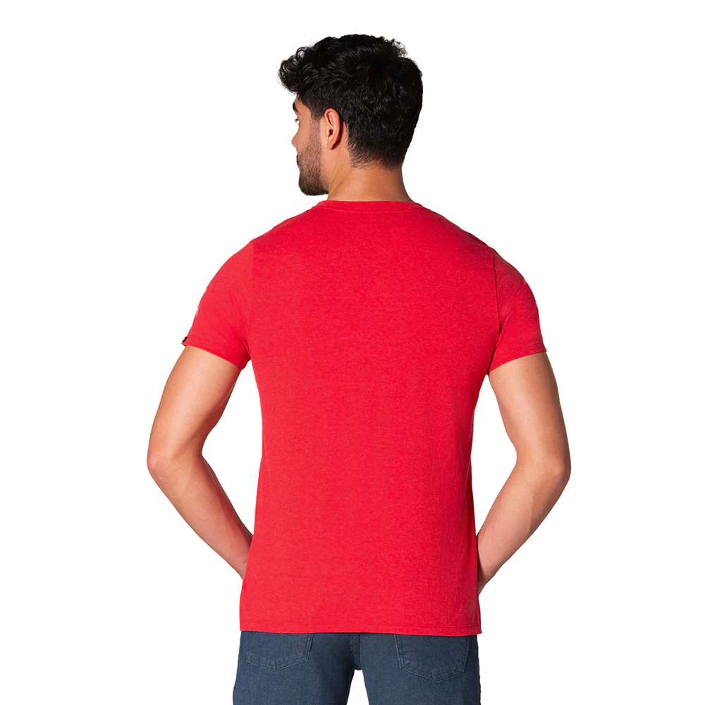 Camiseta Manga Corta Con Bolsillo Lec Lee Roja - Imagen 3