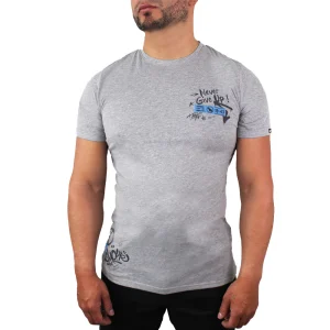 Camiseta slim fit para hombre Lec Lee - Gris