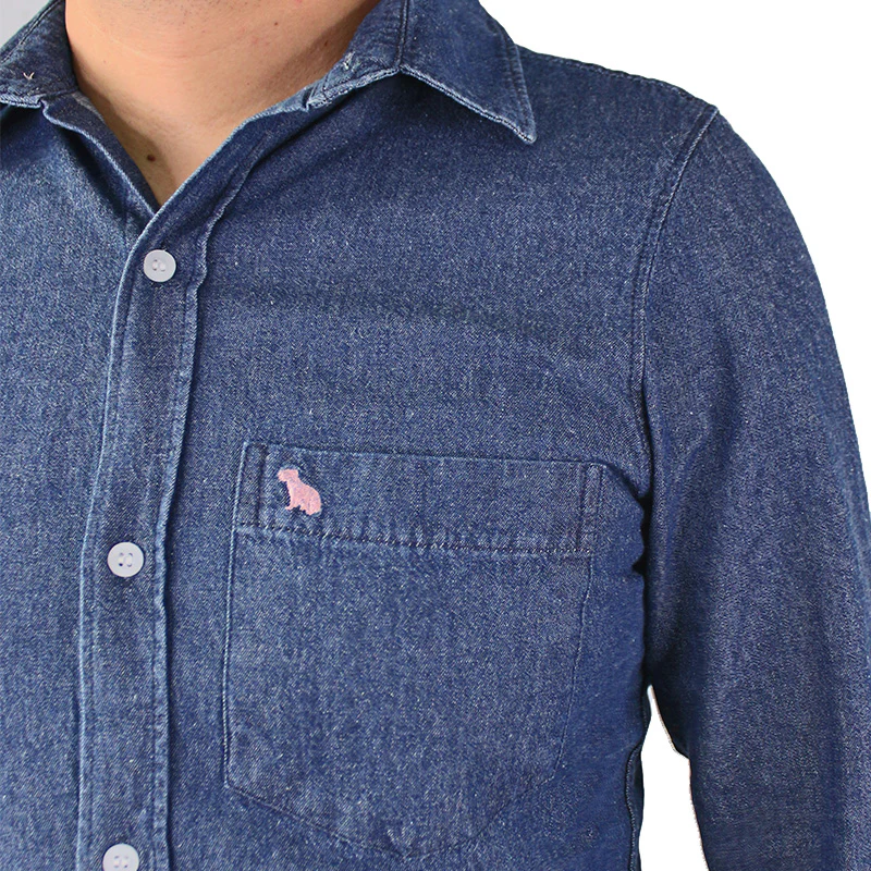 Camisa En Denim Para Hombre lec Lee Índigo Oscuro - Imagen 3