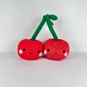 Peluche Crochet Cereza