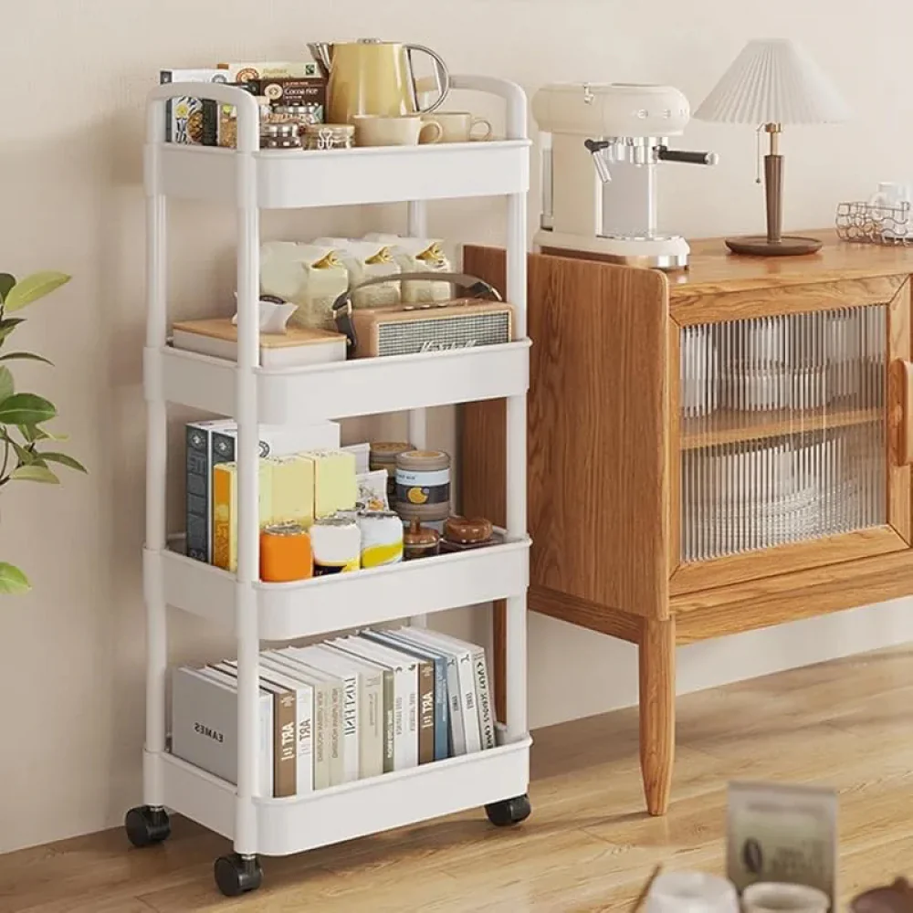 ORGANIZADOR MULTIUSO 4 PISOS CON RUEDAS 57917301 (BLANCO) - Imagen 3