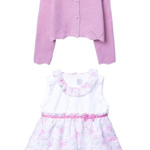 Conjunto para Bebé niña Azucena Rosa