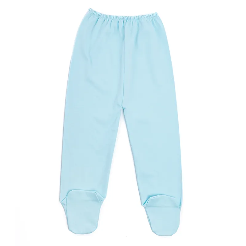Pantalón con Pies para Bebé Turquesa - Imagen 3