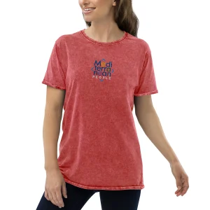 [376] LIKELELE Mediterranean People · Camiseta m/corta · Unisex · Bordado· Garnet Red · Medium