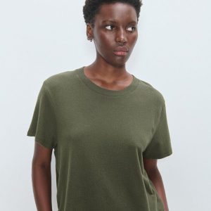 Camiseta ypawood oversize corta verde