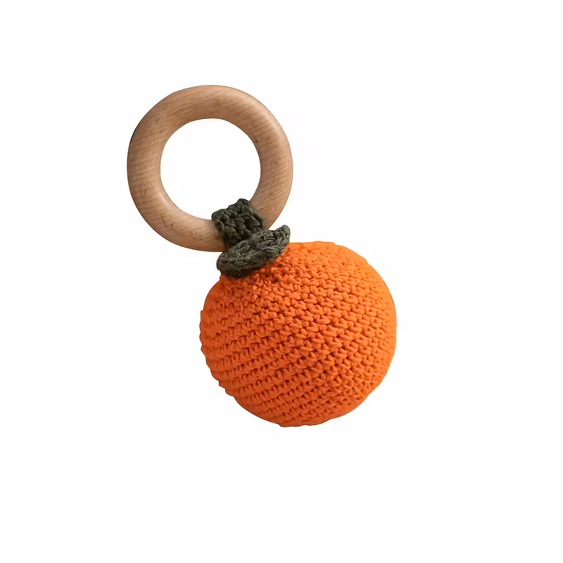 Sonajero Ganchillo Naranja